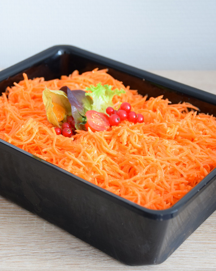 Salade carottes râpées a l'oriental
