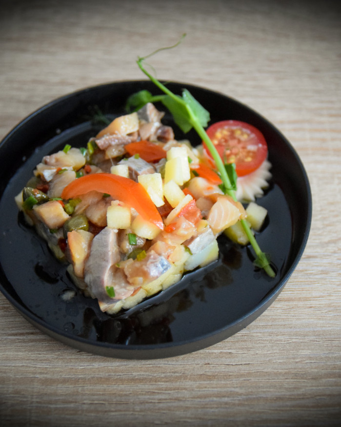 Salade de hareng, saveur iodée