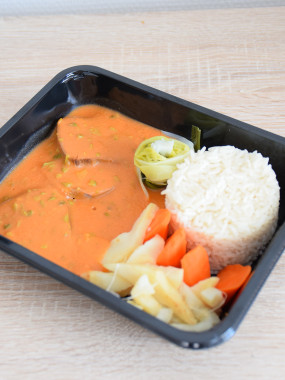 Langue de veau, jus de viande façon gribiche