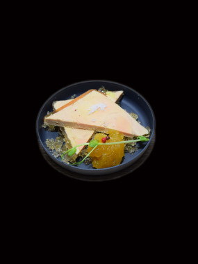 Foie gras de canard entier, chutney mangue-gingembre